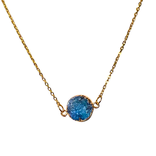Druzy Pendant Necklace 38 Necklaces Everyday Luxe Anthologie Co.