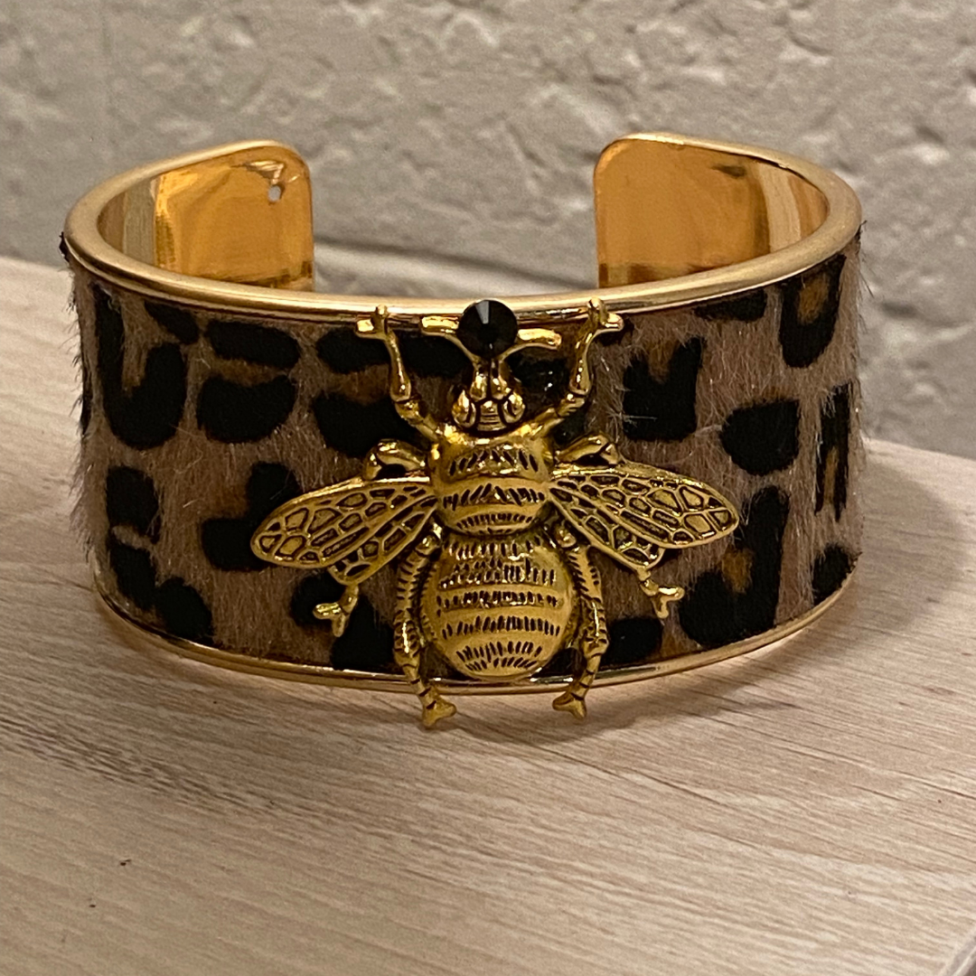 Wild Queen Bee Cuff Bracelet