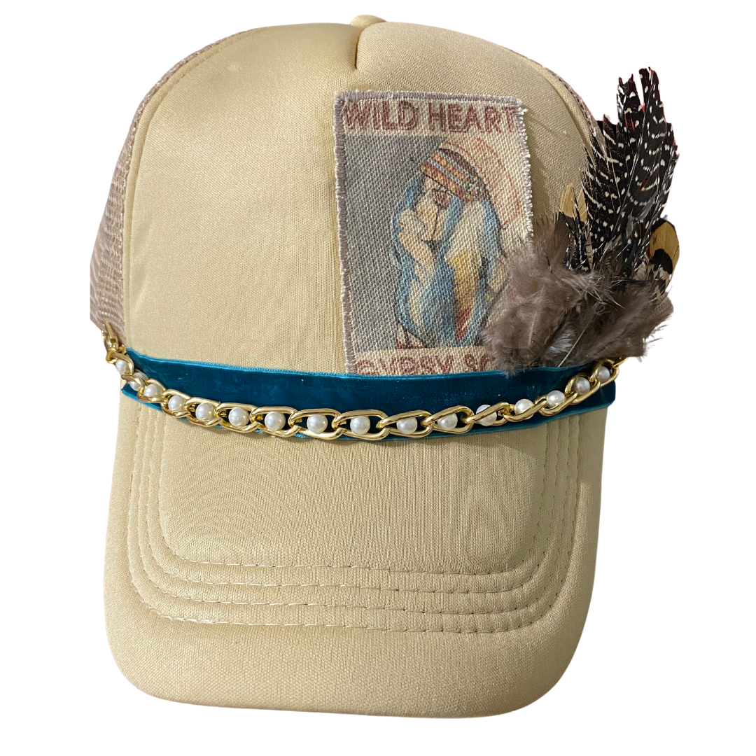 Feathered Trucker Hat 48 Trucker Hat Accessories Anthologie Co.