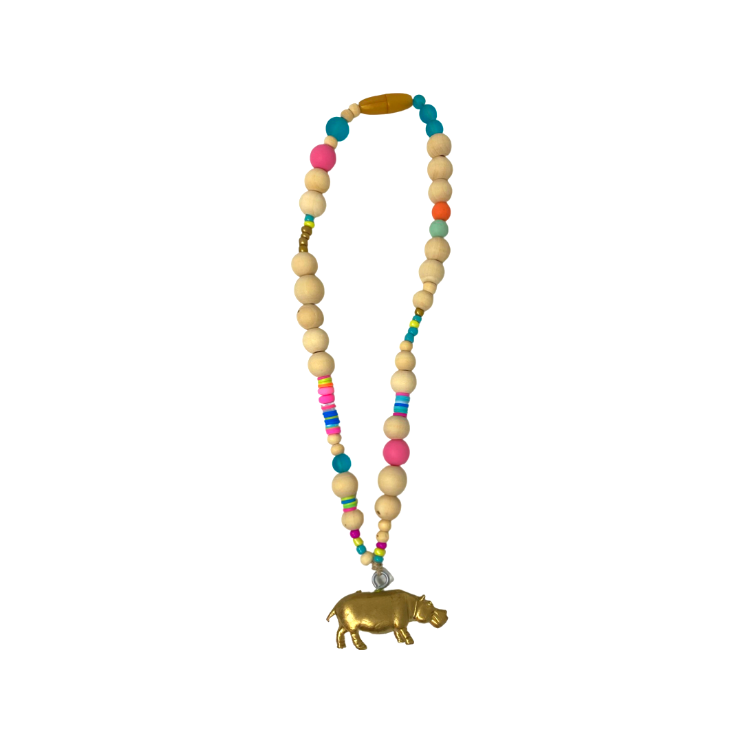 Beaded Character Necklace - Plastic Animal Necklace 28 Necklaces Children Anthologie Co.