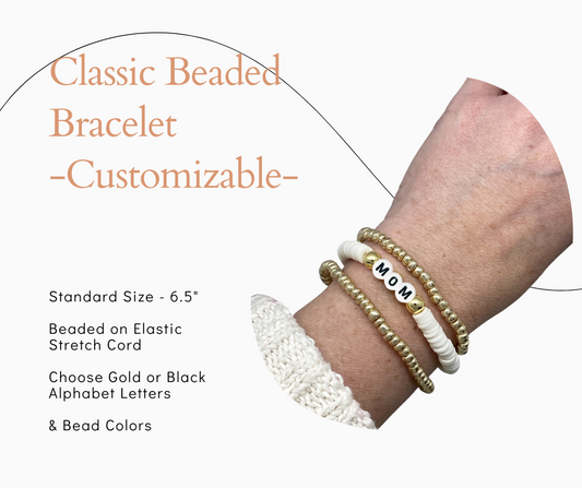 Mom Beaded Bracelet